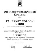 25 Jahre Ernst Nolden Elektroanlagenbau GmbH